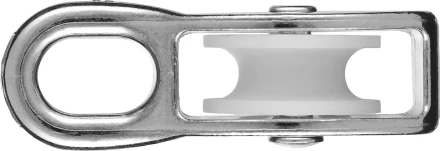 Блок ЗУБР &quot;МАСТЕР&quot; одинарный, оцинкованный, нейлоновый шкив, 6x20мм, 1 шт 304586-20 купить в Ноябрьске