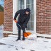 Лопата для уборки снега поликарбонат Сибртех, 465х410х1390 мм, стальной черенок, усиленная 61655 купить в Ноябрьске