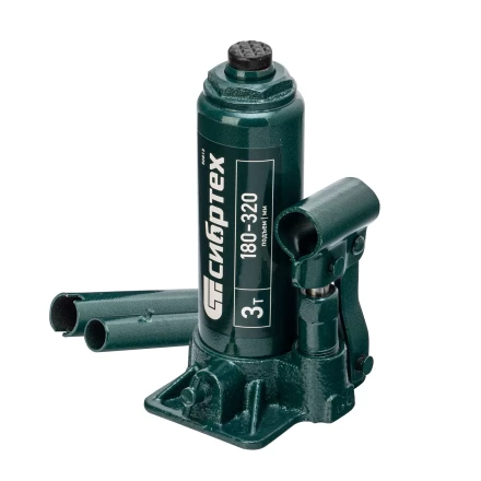 Домкрат гидравлический бутылочный Сибртех 50813, 3 т, 180-320 мм, в пласт. кейсе купить в Ноябрьске