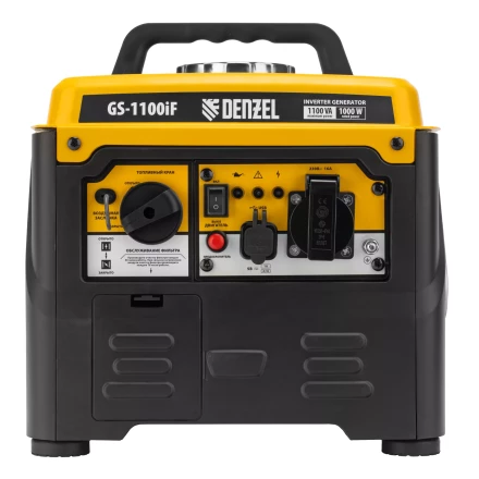Генератор инверторный DENZEL GS-1100iF 94706, 1,1 кВт, 230 В, ручной старт купить в Ноябрьске