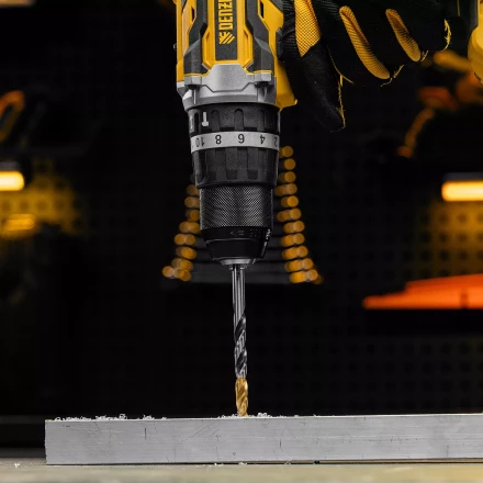 Сверло спиральное по металлу Denzel 7,0 x 109мм, Р6М5, Golden Tip, многогранная заточка 718280 купить в Ноябрьске