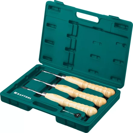 Набор профессиональных ручных резцов по дереву KRAFTOOL 18369 купить в Ноябрьске