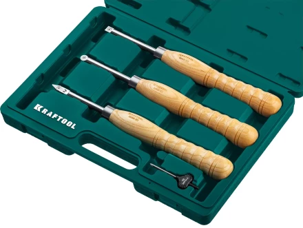 Набор профессиональных ручных резцов по дереву KRAFTOOL 18369 купить в Ноябрьске
