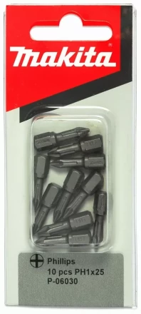 Биты Makita PH1 25мм 10шт (P-06030) купить в Ноябрьске