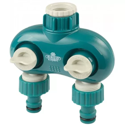 Распределитель поливочный RACO &quot;Original&quot; &quot;DELUXE&quot; двухканальный, 1/2&quot;х3/4&quot; 4250-55261C купить в Ноябрьске