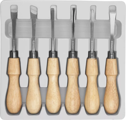 Фигурные стамески ЗУБР 6 предм Профессионал 18373-H6 купить в Ноябрьске