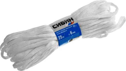 Шнур хозяйственный СИБИН, полиэфирный, длина 25 м, диаметр - 6мм 50266 купить в Ноябрьске