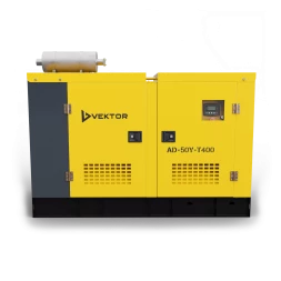 Дизельный генератор Vektor AD-50Y-T400 в шумозащитном кожухе с АВР