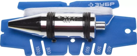 Отвес ЗУБР &quot;ЭКСПЕРТ&quot; строительный в пластмассовом чехле, 400гр 06347-40 купить в Ноябрьске