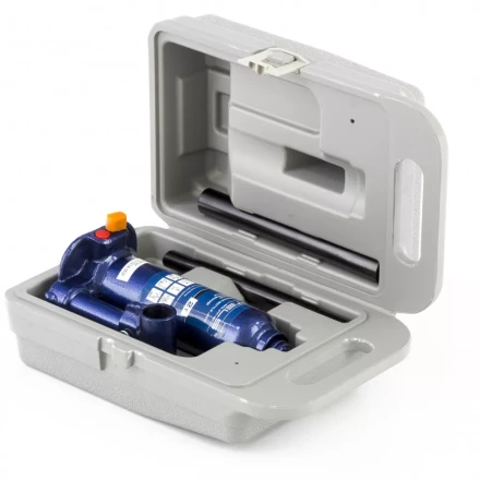 Домкрат гидравлический бутылочный 2 т h подъема 178-338 мм в пластиковом кейсе Stels 51172 купить в Ноябрьске