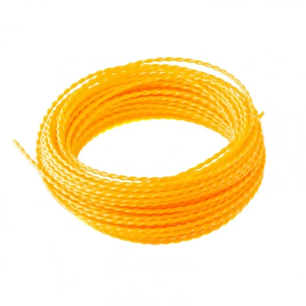 Леска для триммера овальная витая 2,0 мм х 15 м блистер Россия Denzel 96136 купить в Ноябрьске