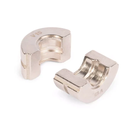 Набор матриц КВТ V (15–28 мм) для опрессовки фитингов из меди и нержавеющей стали (89623) купить в Ноябрьске