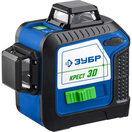 ЗУБР КРЕСТ 3D, лазерный нивелир, Профессионал (34909) купить в Ноябрьске