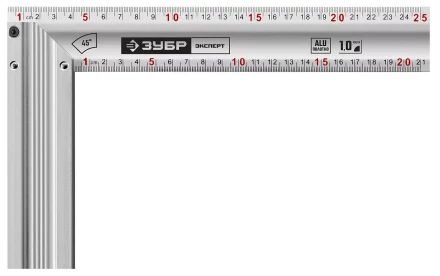 ЗУБР 250 мм, жесткий столярный угольник, Профессионал (34392-25) купить в Ноябрьске