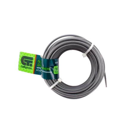 Леска для триммера звезда, армированная алюминием, 2.4 мм х 15 м, Россия Сибртех 961975 купить в Ноябрьске