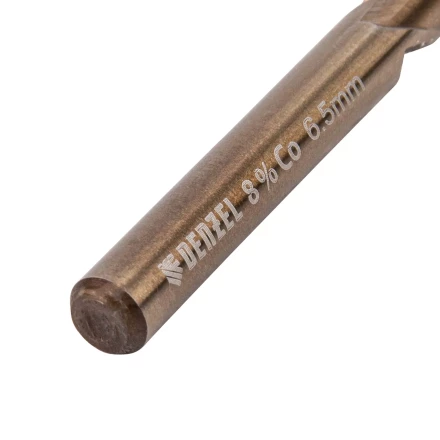 Сверло по металлу, 6,5 мм, HSS Co-8%// Denzel 71446 купить в Ноябрьске