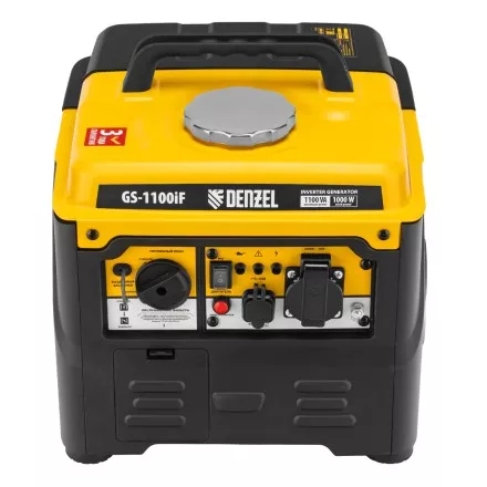 Генератор инверторный DENZEL GS-1100iF 94706, 1,1 кВт, 230 В, ручной старт купить в Ноябрьске