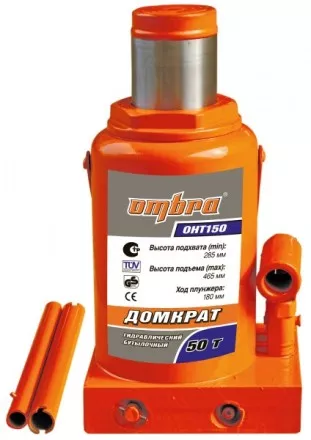 Домкрат бутылочный 50т подъем 285-465 мм OHT150 Ombra купить в Ноябрьске