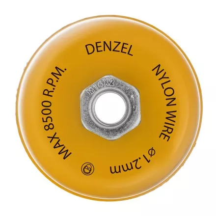 Щетка для УШМ Denzel, 100 мм, Чашка, нейлоновая щетина, М14, 74469 купить в Ноябрьске