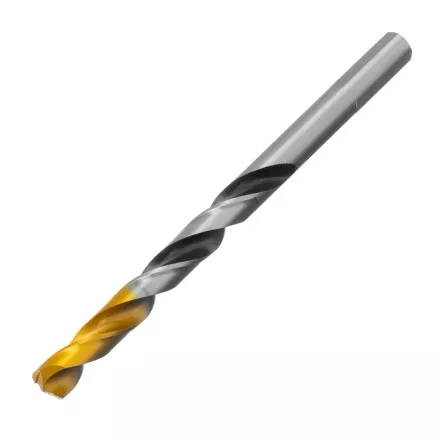 Сверло спиральное по металлу Denzel 8 x 117мм, Р6М5, Golden Tip, многогранная заточка, 718282 купить в Ноябрьске