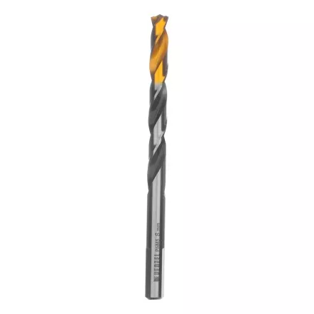 Сверло спиральное по металлу Denzel 8 x 117мм, Р6М5, Golden Tip, многогранная заточка, 718282 купить в Ноябрьске