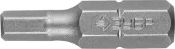 ЗУБР Hex4, 2 шт, 25 мм, кованые биты (26007-4-25-2)