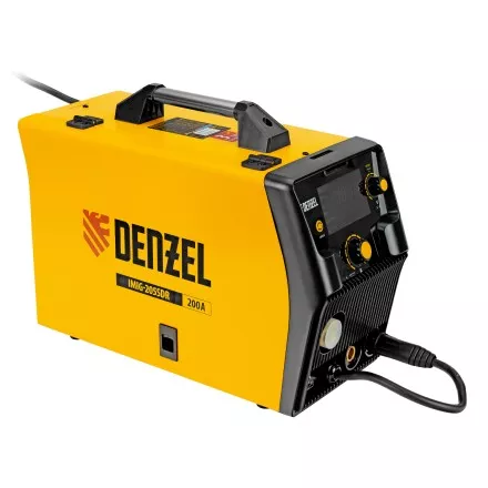 Аппарат инвертор. полуавтомат. cварки Denzel IMIG-205SDR, 200 А, ПВ 60%, катушка 5 кг купить в Ноябрьске