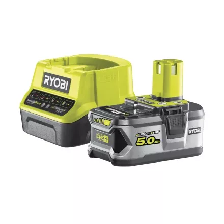 Ryobi ONE Li-Ion аккумулятор 5.0Aч  зарядное устройство RC18120, RC18120-150 купить в Ноябрьске