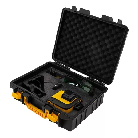 Лазерный уровень мультипризм. LXI 360-3 Green, 30 м, 520 нм, акк. Li 2800 mAh, резьба 1/4&quot;// Denzel 35079 купить в Ноябрьске