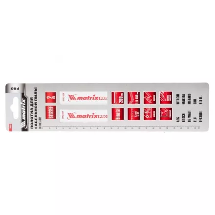 Полотна по металлу для сабельной пилы S1122EF 200/1,4мм Bimetal 2 штуки PRO Matrix 782010 купить в Ноябрьске