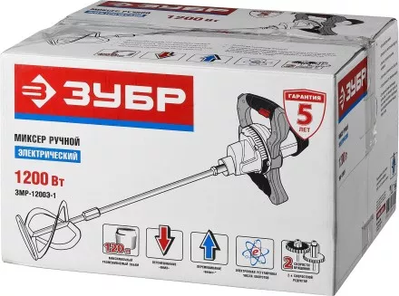 Миксер строительный 2 скорости ЗМР-1200Э-1 серия ПРОФЕССИОНАЛ купить в Ноябрьске