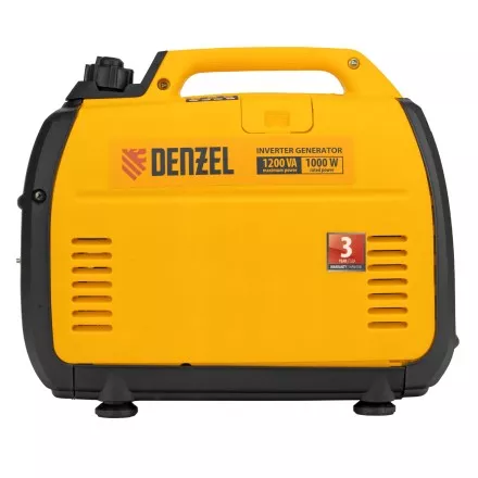 Генератор инверторный Denzel GT-1200iS, 1.2 кВт, 230 В, бак 2.4 л, закрытый корпус, ручной старт купить в Ноябрьске