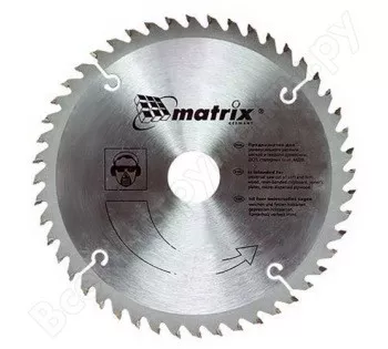 Пильный диск по дереву 190 х 20мм 24 зуба + кольцо 16/20  MATRIX  Professional 73213 купить в Ноябрьске