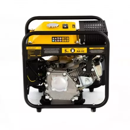 Генератор инверторный GT-2500iF, 2.5 кВт, 230 В, бак 5 л, открытый корпус, ручной старт Denzel 94704 купить в Ноябрьске
