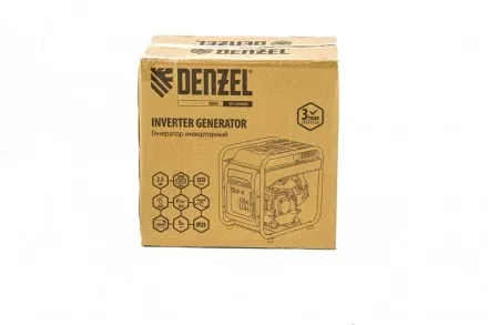 Генератор инверторный GT-2500iF, 2.5 кВт, 230 В, бак 5 л, открытый корпус, ручной старт Denzel 94704 купить в Ноябрьске