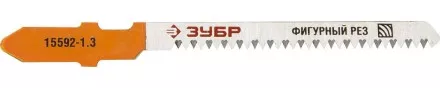 Полотна ЗУБР &quot;ЭКСПЕРТ&quot;, T101AO, для эл/лобзика, Cr-V, по дереву, фигурный рез, EU-хвост., шаг 1,3мм, 50мм, 2шт 15592-1.3_z01 купить в Ноябрьске