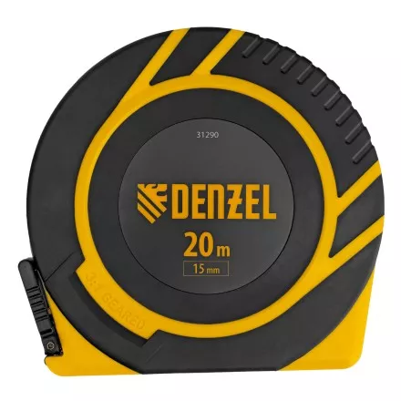 Рулетка геодезическая Denzel 20 м х 15 мм, закрытый корпус, фиберглассовая лента, 31290 купить в Ноябрьске