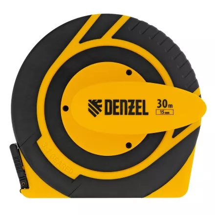 Рулетка геодезическая Denzel 30 м х 15 мм, закрытый корпус, фиберглассовая лента 31291 купить в Ноябрьске