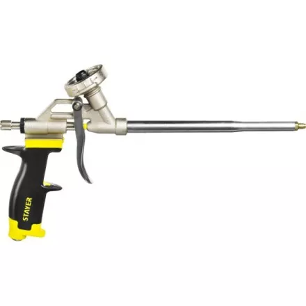 Пистолет &quot;PROGun&quot; для монтажной пены, металлический корпус, STAYER Professional 06861_z01 купить в Ноябрьске