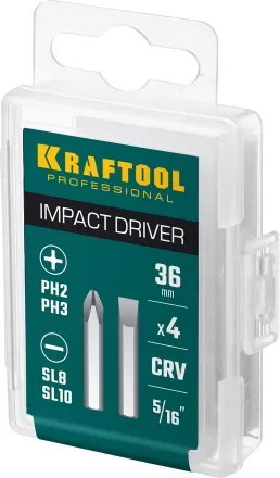 Биты для ударно-поворотных отверток KRAFTOOL 25551 купить в Ноябрьске