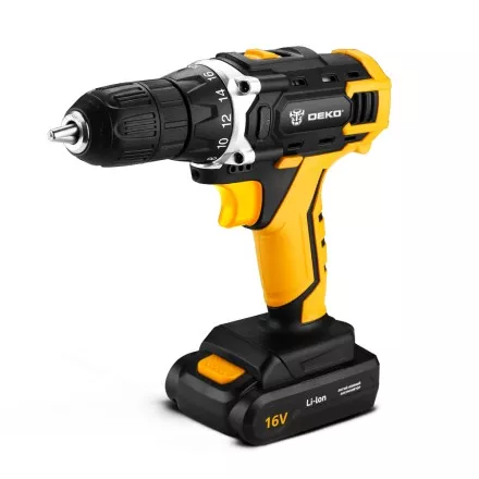 Дрель аккумуляторная DEKO DKCD16FU-Li, 063-4098 купить в Ноябрьске
