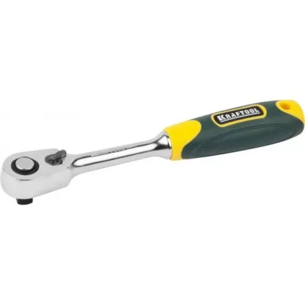Трещотка для торцовых головок KRAFTOOL &quot;PRO&quot;, Сr-V сталь, 60 зубцов, 1/4&quot; 27794-1/4_z02 купить в Ноябрьске