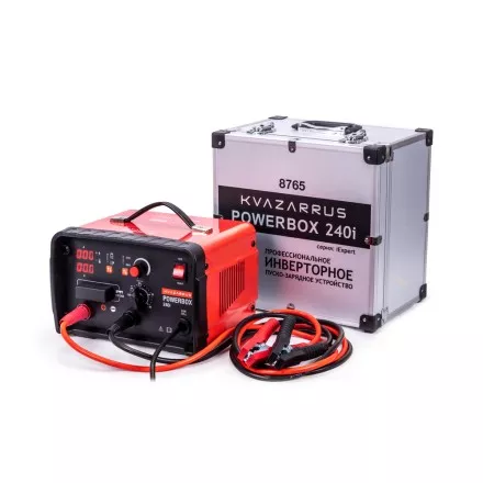 Инверторное пуско-зарядное устройство KVAZARRUS PowerBox 240i таймер и алюминиевый кейс купить в Ноябрьске