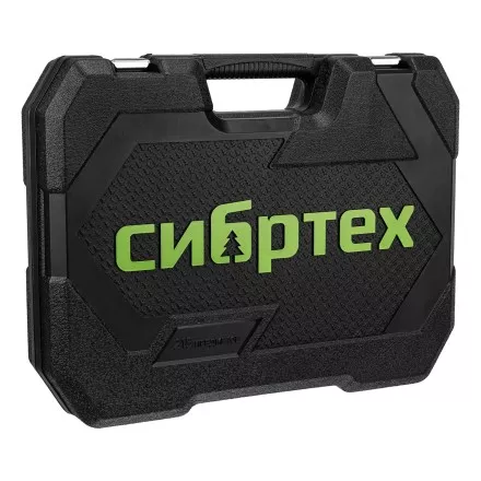 Набор инструментов Сибртех 14170, 1/2&quot;, 3/8&quot;, 1/4&quot;, пластиковый кейс 215 предм. купить в Ноябрьске