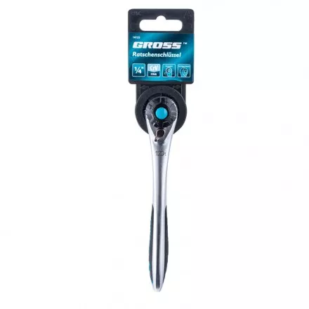Ключ трещоточный 120 зубьев 1/4&quot; Gross 14135 купить в Ноябрьске