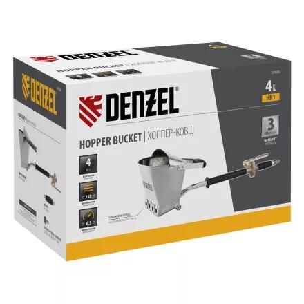 Хоппер-ковш Denzel 57438 HB1, 4 л, 350 л/мин 57438 купить в Ноябрьске