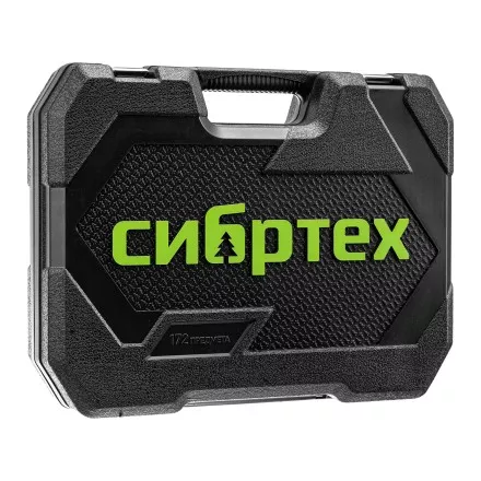 Набор инструментов Сибртех 14171, 1/2&quot;, 3/8&quot;, 1/4&quot;, пластиковый кейс 172 предм. купить в Ноябрьске