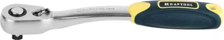 Трещотка для торцовых головок KRAFTOOL &quot;PRO&quot;, Сr-V сталь, 72 зубца, изогнутая, 3/8&quot; 27795-3/8_z02 купить в Ноябрьске