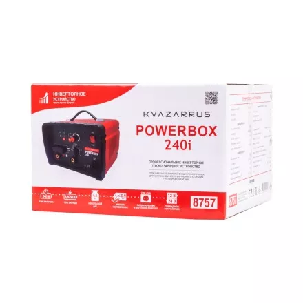 Инверторное пуско-зарядное устройство KVAZARRUS PowerBox 240i таймер цветная коробка купить в Ноябрьске