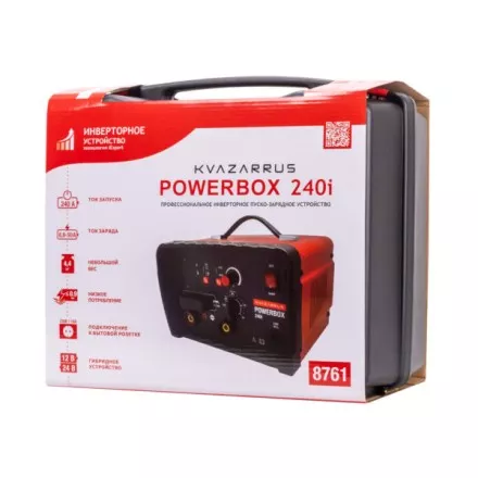 Инверторное пуско-зарядное устройство KVAZARRUS PowerBox 240i, таймер, пластиковый кейс купить в Ноябрьске
